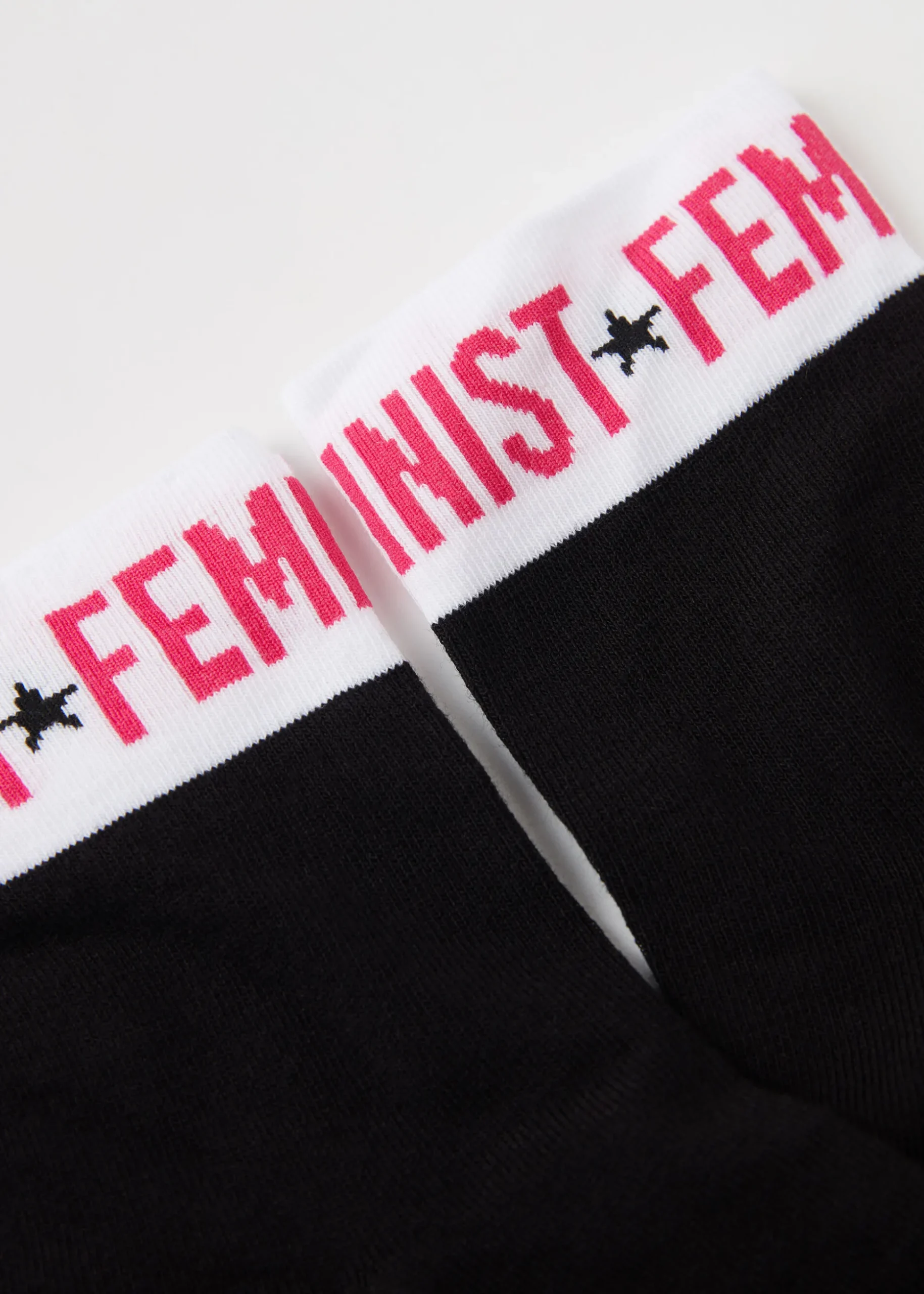 Girl Power Print Short Socks