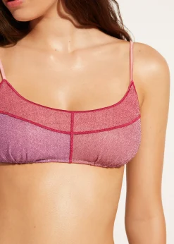 Lame Brassiere Bikini Top Lisbona