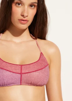 Lame Brassiere Bikini Top Lisbona