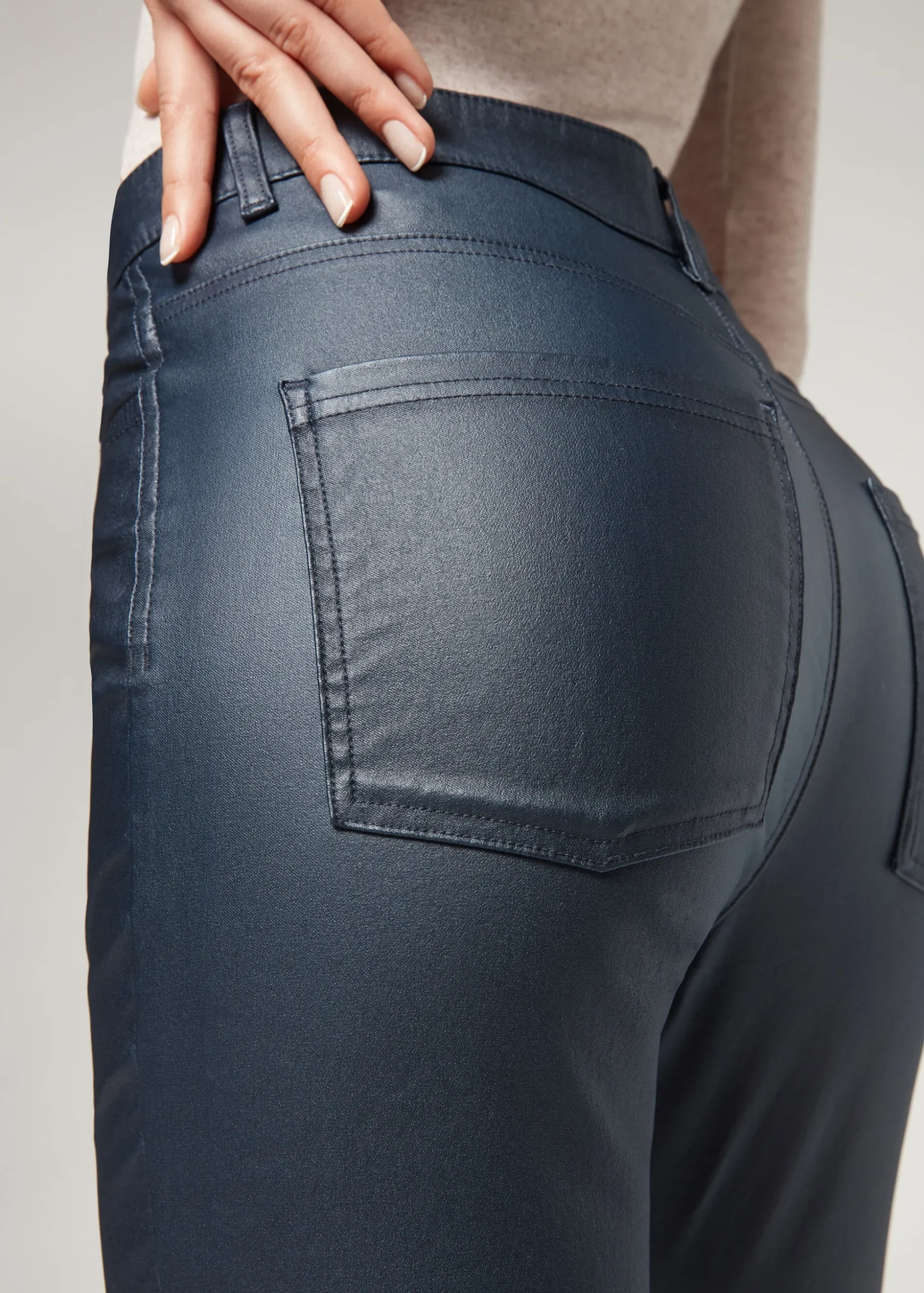 Leather Effect Skinny Leggings