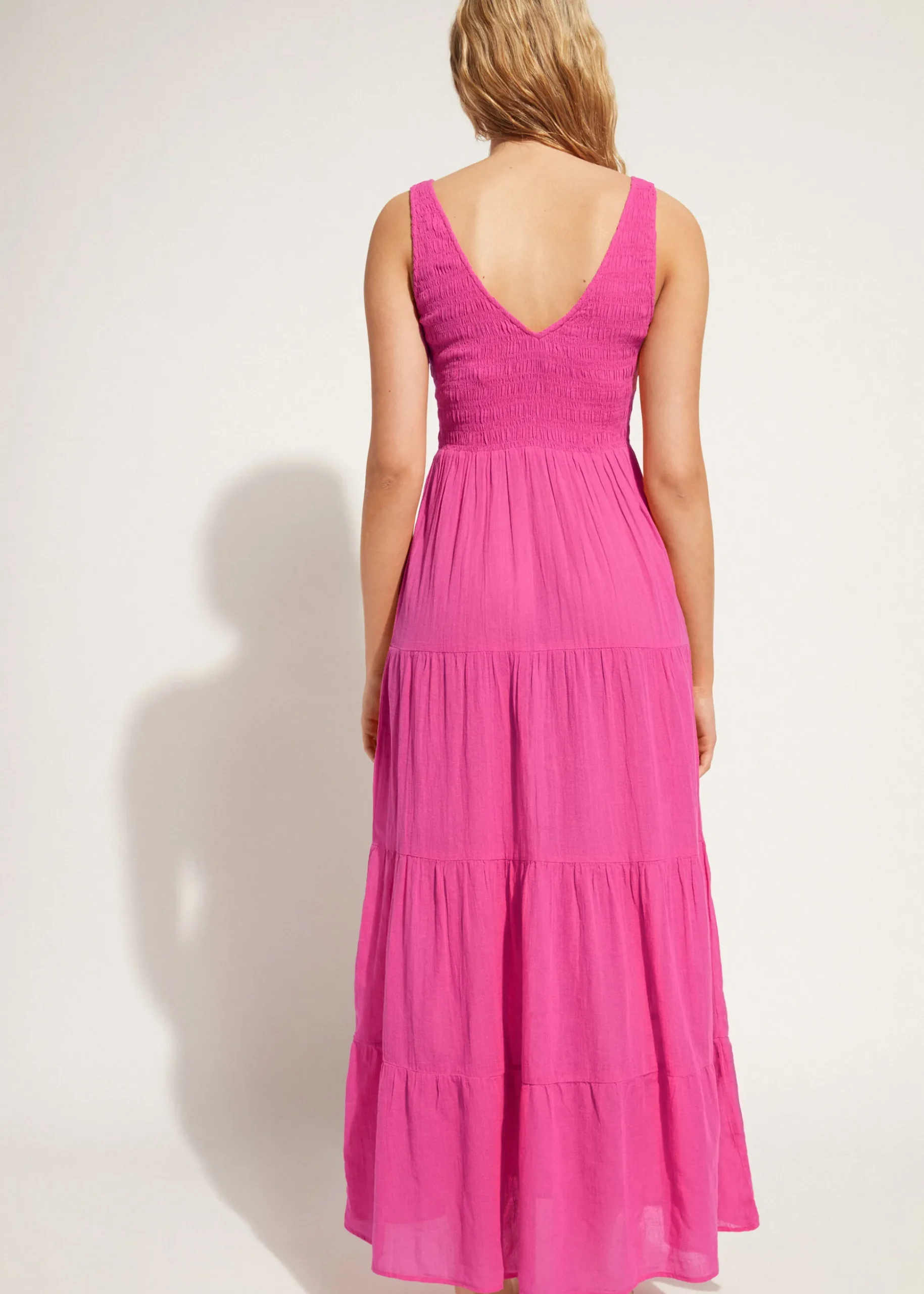 Long Dress With Flounced Skirt