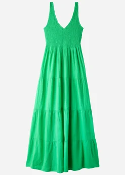 Long Dress With Flounced Skirt