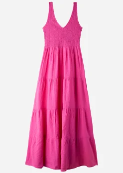 Long Dress With Flounced Skirt