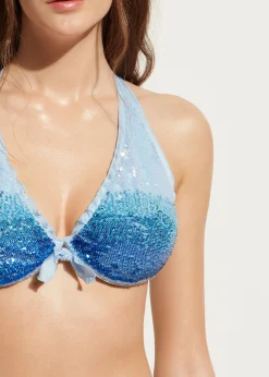 Sequin Balconette Bikini Top Seychelles