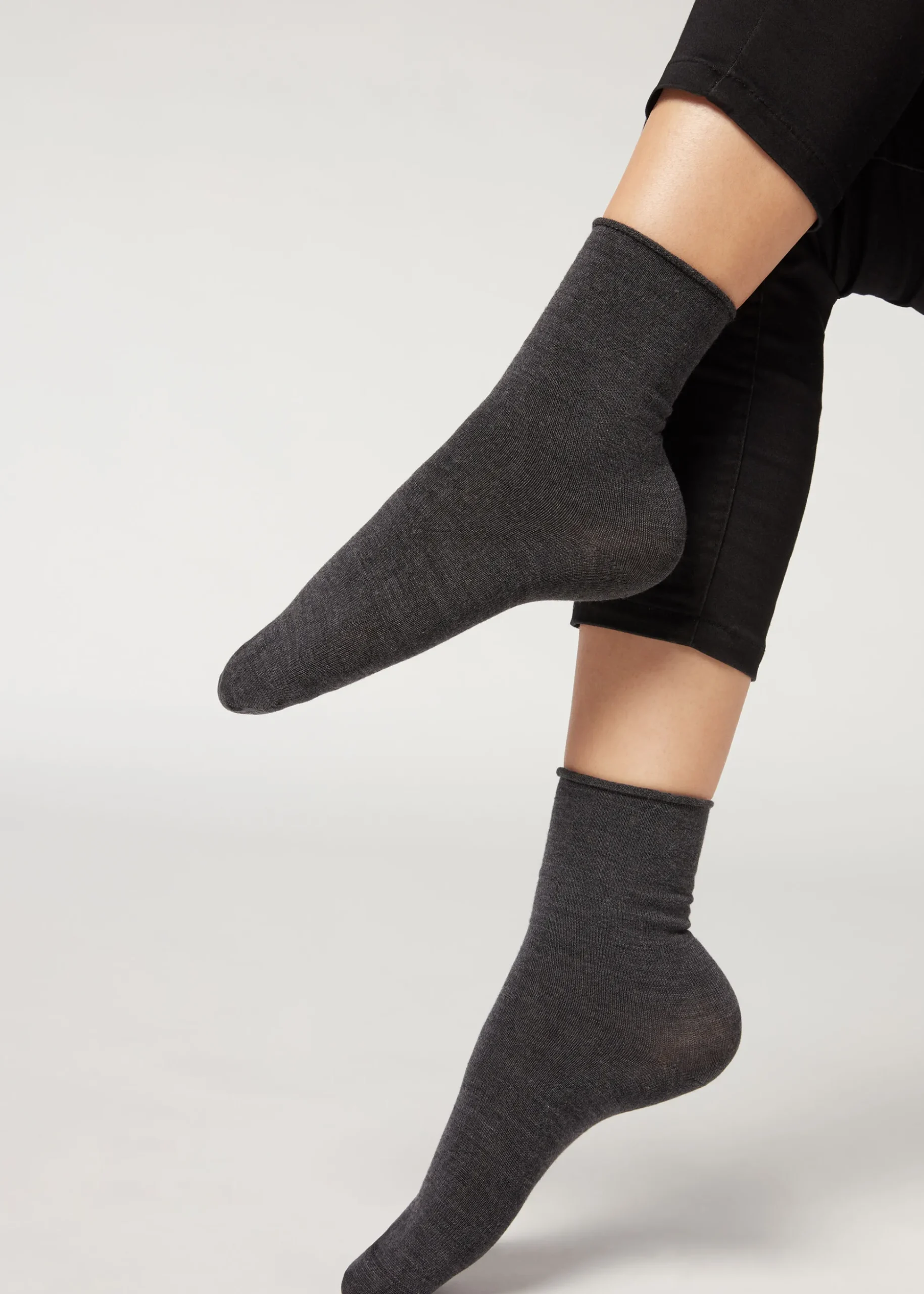 Wool And Cotton Short Socks
