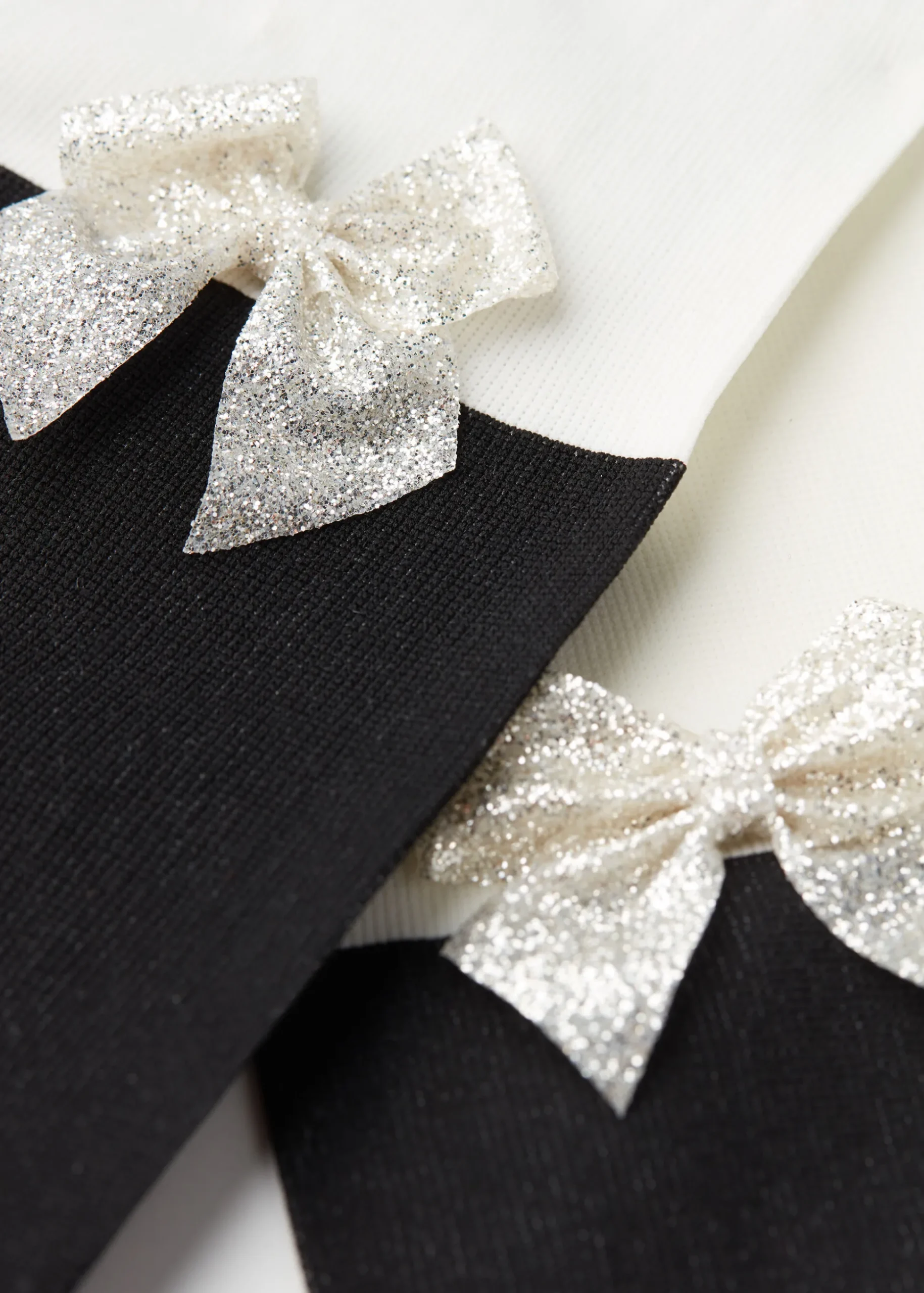 Girls' Over-Knee Effect Tights With Bow Application