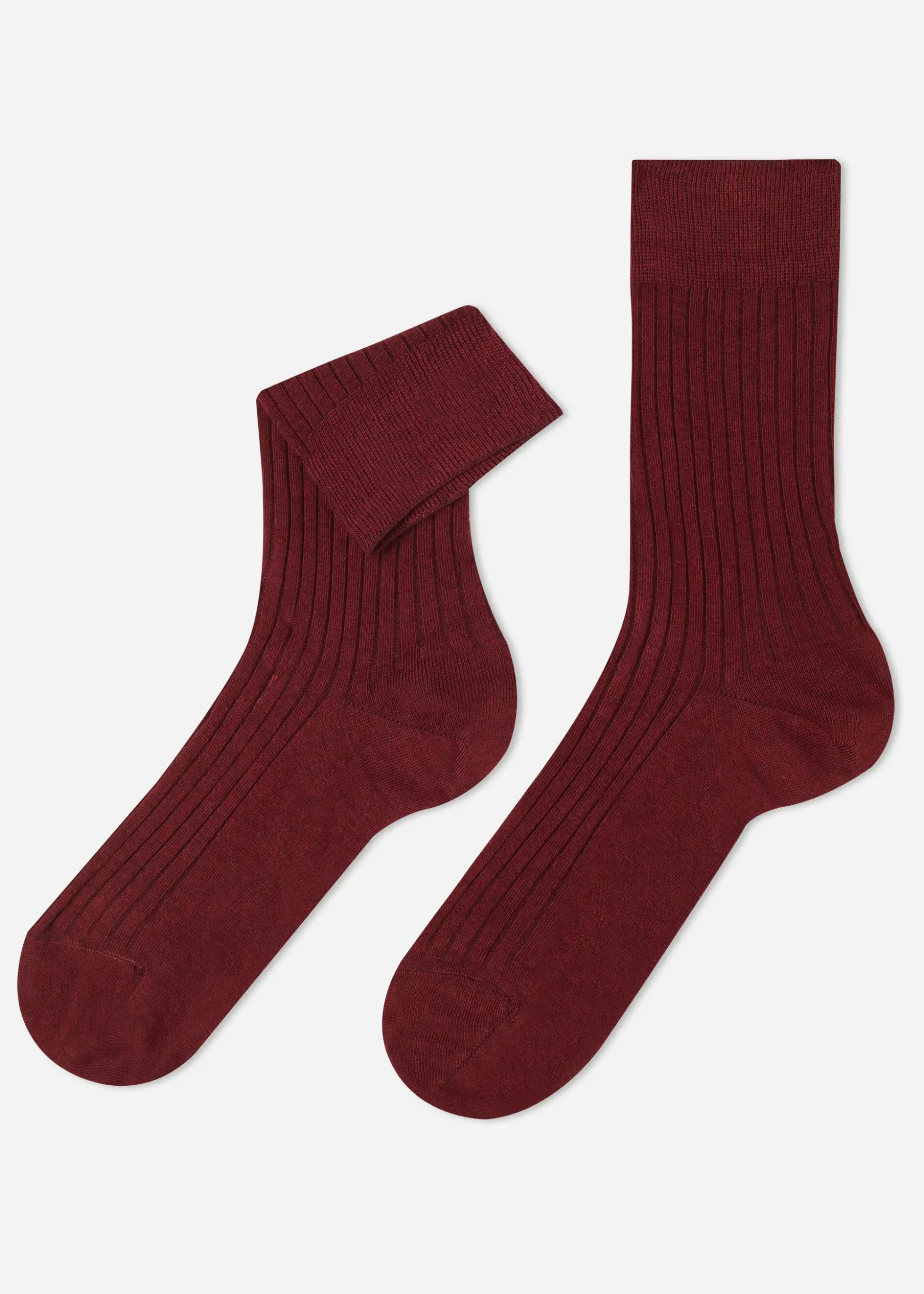 Men's Ribbed Cashmere Short Socks