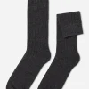 Men's Short Ribbed Socks With Wool And Cashmere