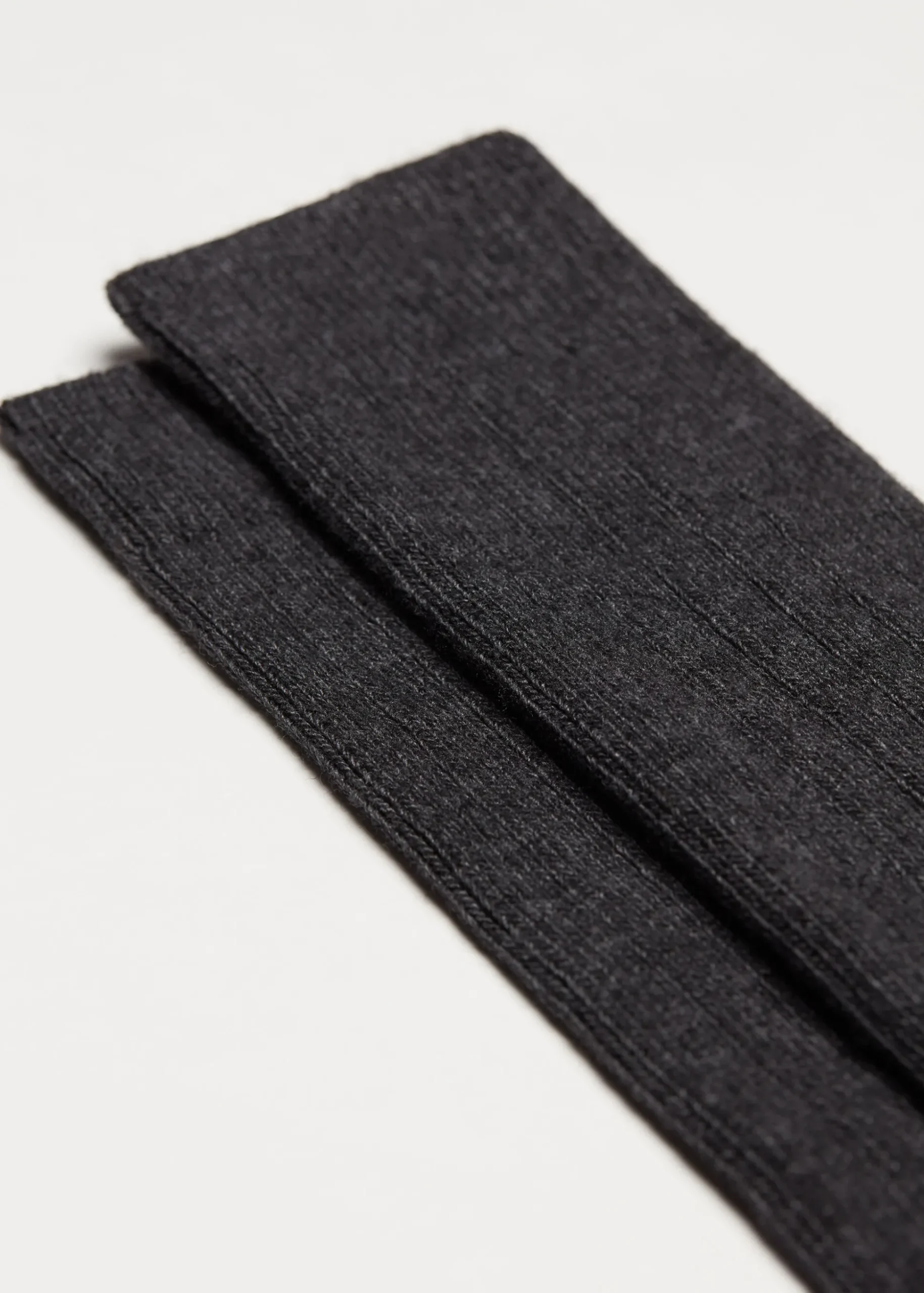 Men's Short Ribbed Socks With Wool And Cashmere