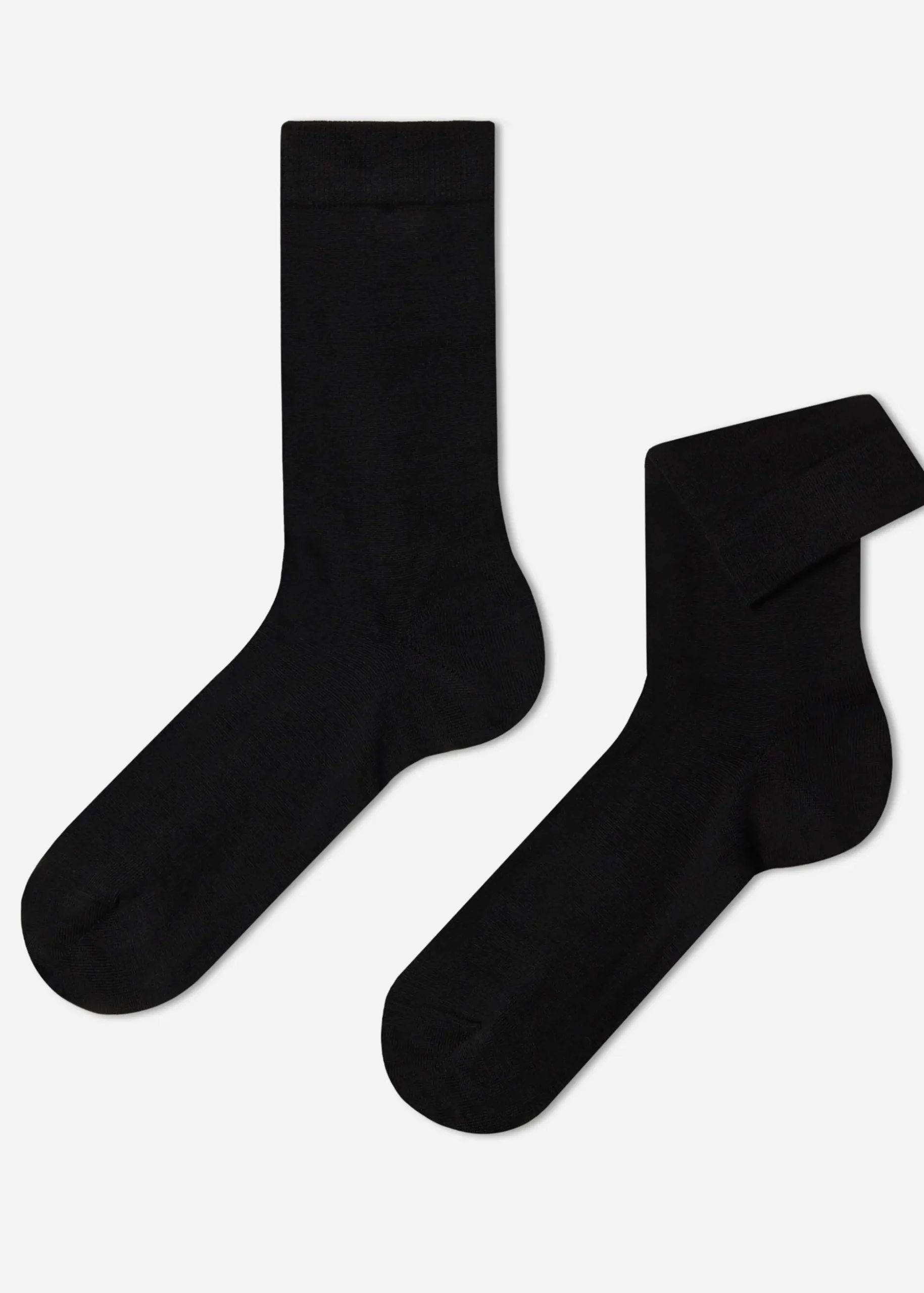 Men's Wool And Cotton Crew Socks